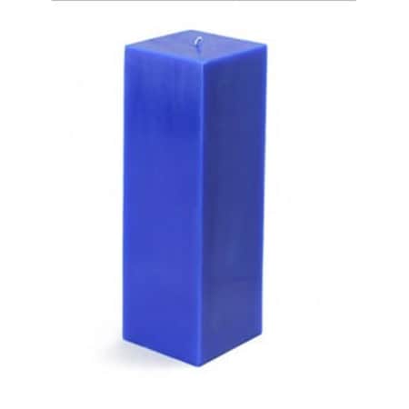 Zest Candle CPZ-160-12 3 x 9 in. Blue Square Pillar Candle, 12PK CPZ-160_12